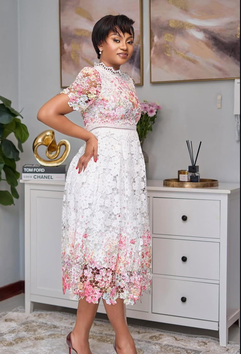 IMG_9284 Beautiful Floral Dress - Image 1